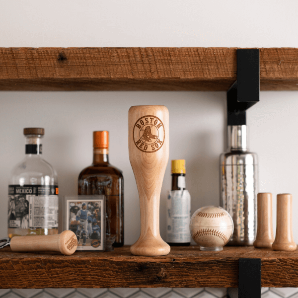 Collection of Boston Red Sox Wined Up® Baseball Bat Wine Mug in a gallery layout